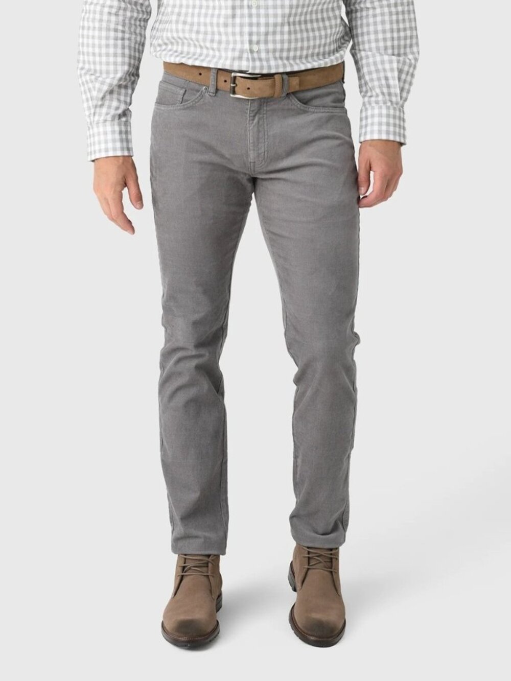 NEW Peter Millar Crown Men's 36 Superior Soft Corduroy Five-Pocket Pants GRAY